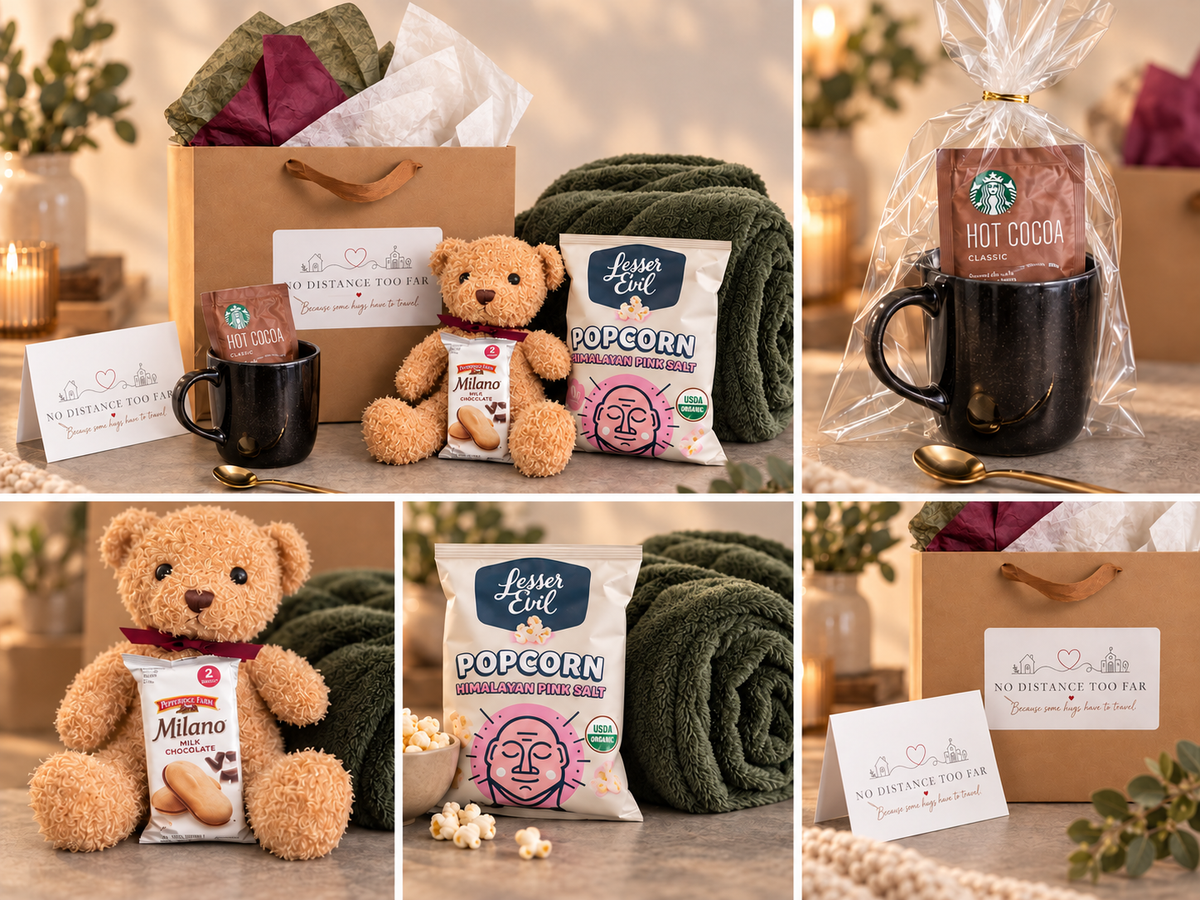 Hugs From Home - Homesick College Care Package for UConn and ECSU students.